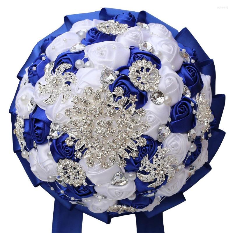 Wedding Flowers Fashion Royal Blue White Bouquet For Decoration Rhinestone Bride And Bridesmaids Holding Marriage Party
Wedding Flowers Fashion Royal Blue White Bouquet For Decoration Rhinestone Bride And Bridesmaids Holding Marriage Party