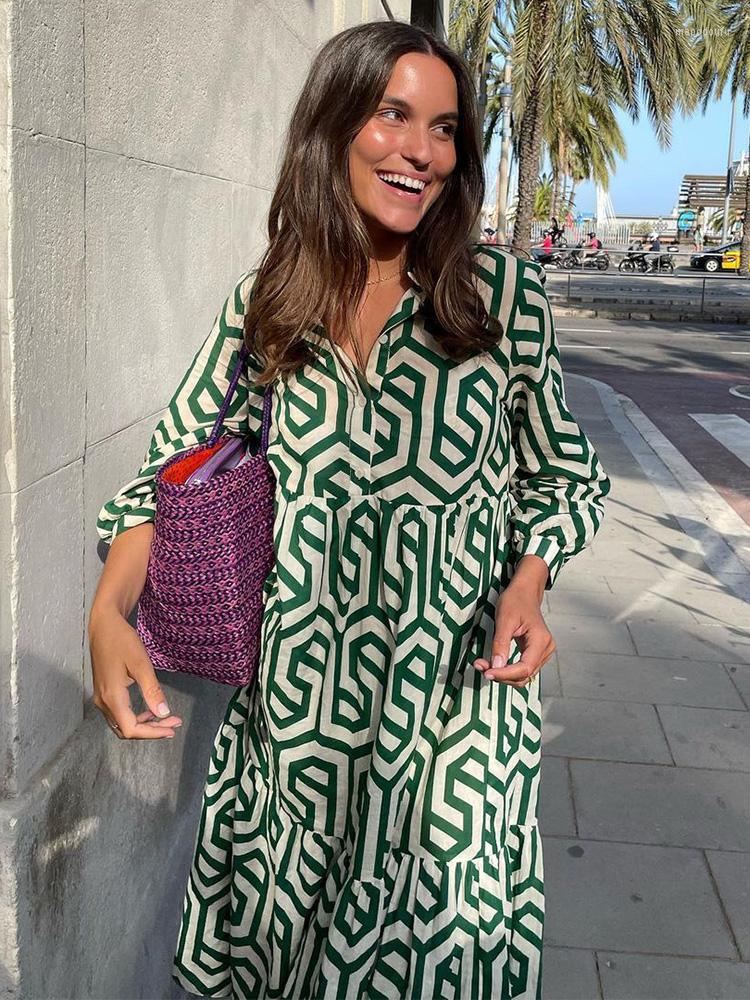 Casual Dresses Women Vintage Style Geometric Print Dress 2023 Spring Autumn Front Buttoned Lapel Collar Long Sleeve Panelled Loose Midi, Black
Casual Dresses Women Vintage Style Geometric Print Dress 2023 Spring Autumn Front Buttoned Lapel Collar Long Sleeve Panelled Loose Midi, Black