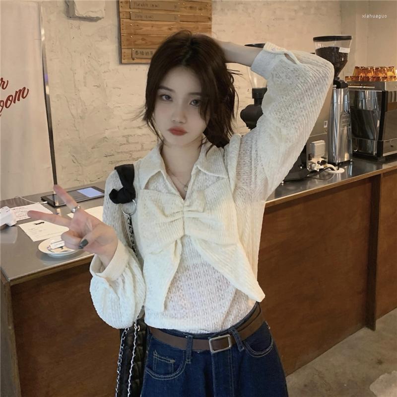 Women's Blouses 2023 Autumn Winter Women's Shirt Korean Lace Lapel Bowknot Long Sleeve Design Fashion Versatile, Milky
Women's Blouses 2023 Autumn Winter Women's Shirt Korean Lace Lapel Bowknot Long Sleeve Design Fashion Versatile, Milky