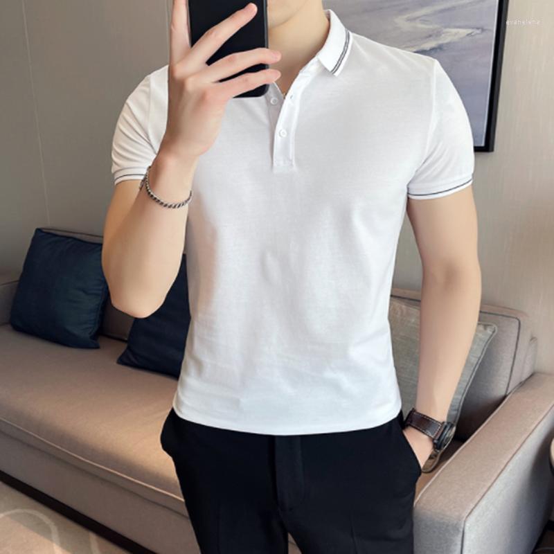 Men's T Shirts Men's Summer Solid T-shirt Business Office Luxury Men Modilan English Slim Fit Casual Lapel Short Sleeve Brand, Black
Men's T Shirts Men's Summer Solid T-shirt Business Office Luxury Men Modilan English Slim Fit Casual Lapel Short Sleeve Brand, Black