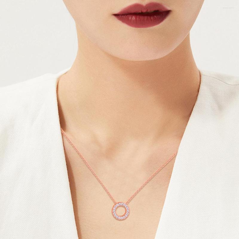 Chains Original Necklace Pave Circle Collier Rose Gold Link Chain Jewelry 45CM For Women Men Gift RN019
Chains Original Necklace Pave Circle Collier Rose Gold Link Chain Jewelry 45CM For Women Men Gift RN019