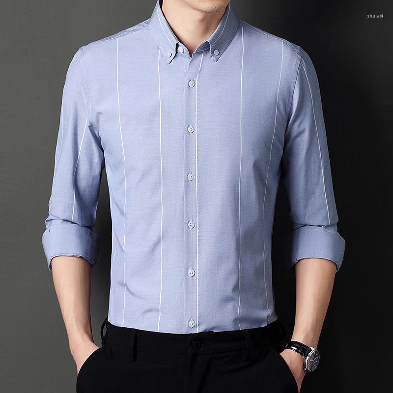 Men's Casual Shirts White Black Men's Long-sleeved Striped Shirt Spring Autumn Korean Slim Blue Gray Male High-end Brand Green Top
Men's Casual Shirts White Black Men's Long-sleeved Striped Shirt Spring Autumn Korean Slim Blue Gray Male High-end Brand Green Top