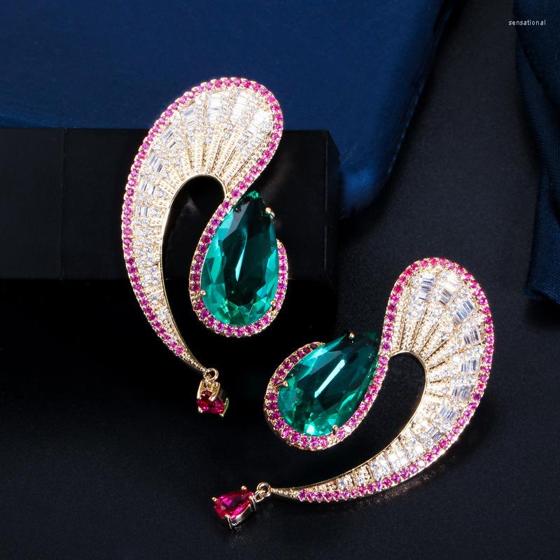 Dangle Earrings Luxury Zircon Hanging Women Ladies Dubai Ethiopian Trend Bride Wedding Partydress Celebration Jewelry Accessory
Dangle Earrings Luxury Zircon Hanging Women Ladies Dubai Ethiopian Trend Bride Wedding Partydress Celebration Jewelry Accessory