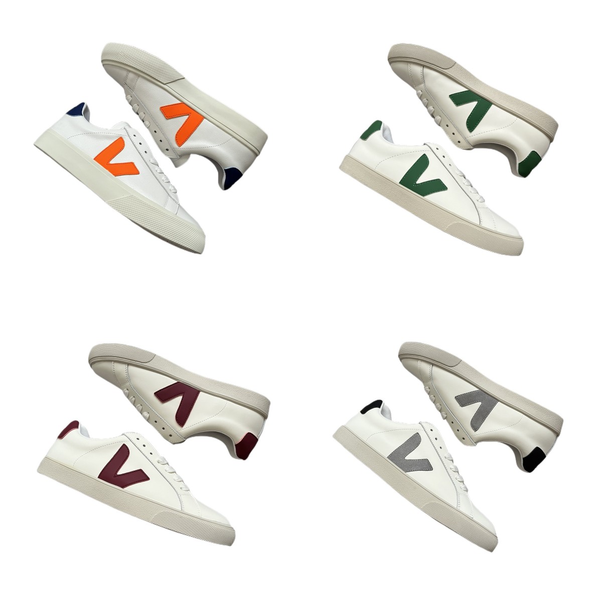 Designer Women Casual VEJA Shoes Men Sneakers VA Leather White shoe Stitching Brown Lace Up Luxury Sneaker Leathers Lining Rubber Sole with Box
Designer Women Casual VEJA Shoes Men Sneakers VA Leather White shoe Stitching Brown Lace Up Luxury Sneaker Leathers Lining Rubber Sole with Box