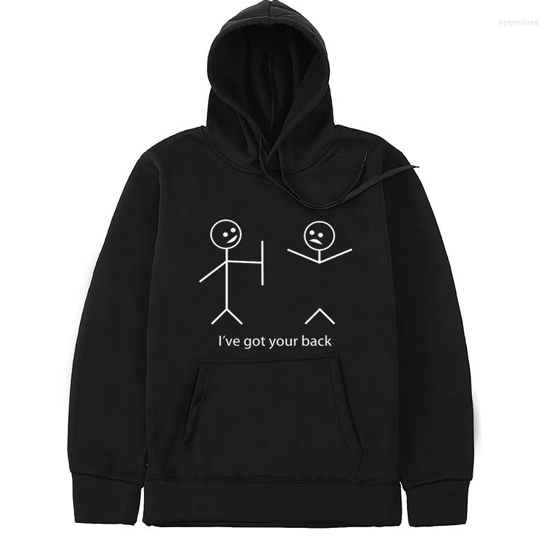 Men's Hoodies Hooded Sweater Stickman Printed Men's Pullover Men's/Women I've Got Your Back Autumn And Winter Plus Velvet, Black white
Men's Hoodies Hooded Sweater Stickman Printed Men's Pullover Men's/Women I've Got Your Back Autumn And Winter Plus Velvet, Black white