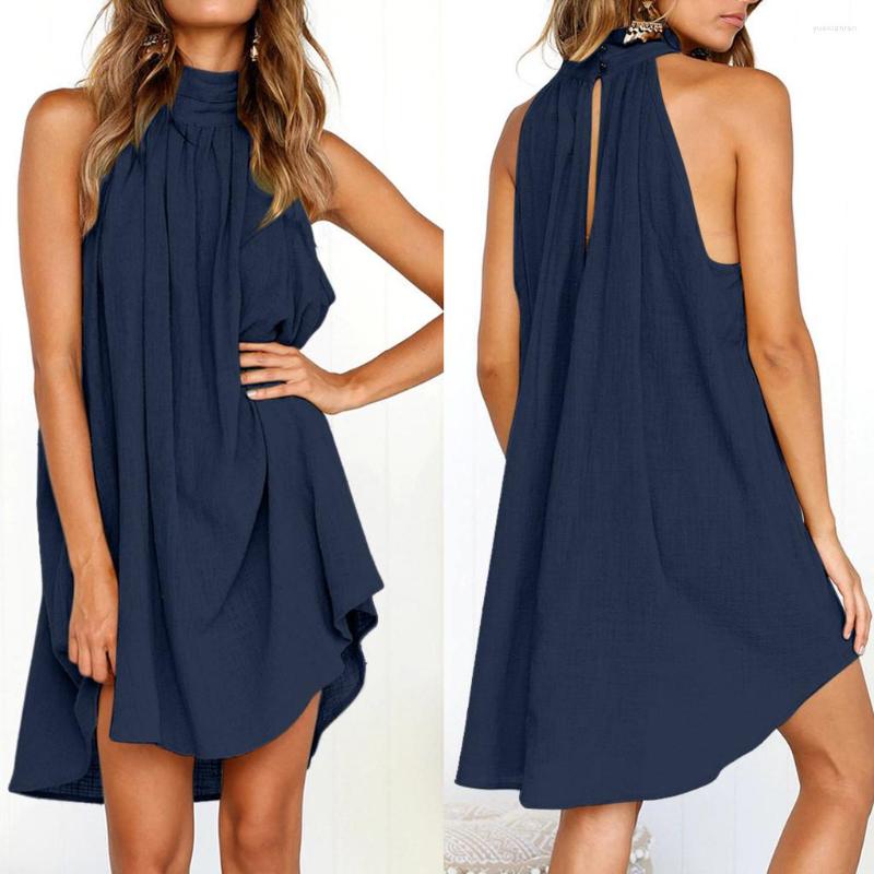 Casual Dresses Women's Beach Dress Sleeveless Elegant Loose Sling Sexy Sleeless Halter Sundress 2023 Summer Vestidos Nightdress, Green
Casual Dresses Women's Beach Dress Sleeveless Elegant Loose Sling Sexy Sleeless Halter Sundress 2023 Summer Vestidos Nightdress, Green