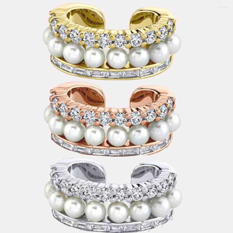 Backs Earrings 2023 Round Square Cz White Pearl Beads Three Line Stone Circle No Piercing Fashion Earring Cuff For Women
Backs Earrings 2023 Round Square Cz White Pearl Beads Three Line Stone Circle No Piercing Fashion Earring Cuff For Women