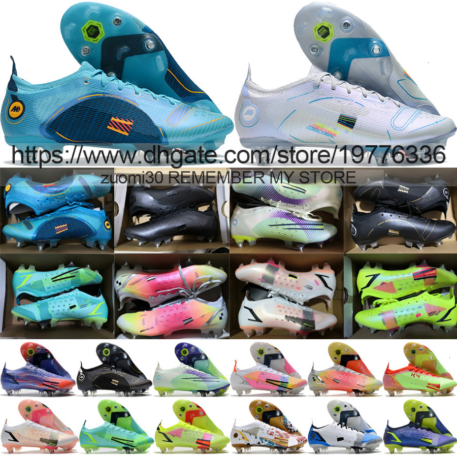 Send With Bag Quality Soccer Football Boots Mercurial Vapores 14 Elite SG Metal Spikes Shoes For Mens Mbappe CR7 Training Soft Leather Comfortable Knit Soccer Cleats
Send With Bag Quality Soccer Football Boots Mercurial Vapores 14 Elite SG Metal Spikes Shoes For Mens Mbappe CR7 Training Soft Leather Comfortable Knit Soccer Cleats