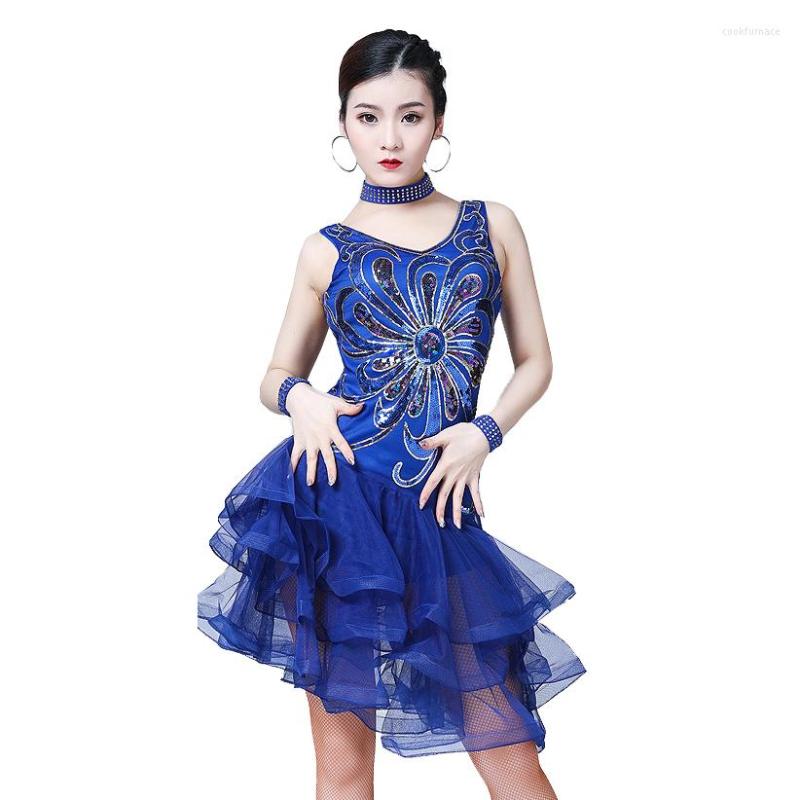 Stage Wear Women Dance Clothes Competition Salsa Samba V-neck Tutu Dress Sequins One Piece Latin Dresses (with Necklace Bracelet), Purple
Stage Wear Women Dance Clothes Competition Salsa Samba V-neck Tutu Dress Sequins One Piece Latin Dresses (with Necklace Bracelet), Purple