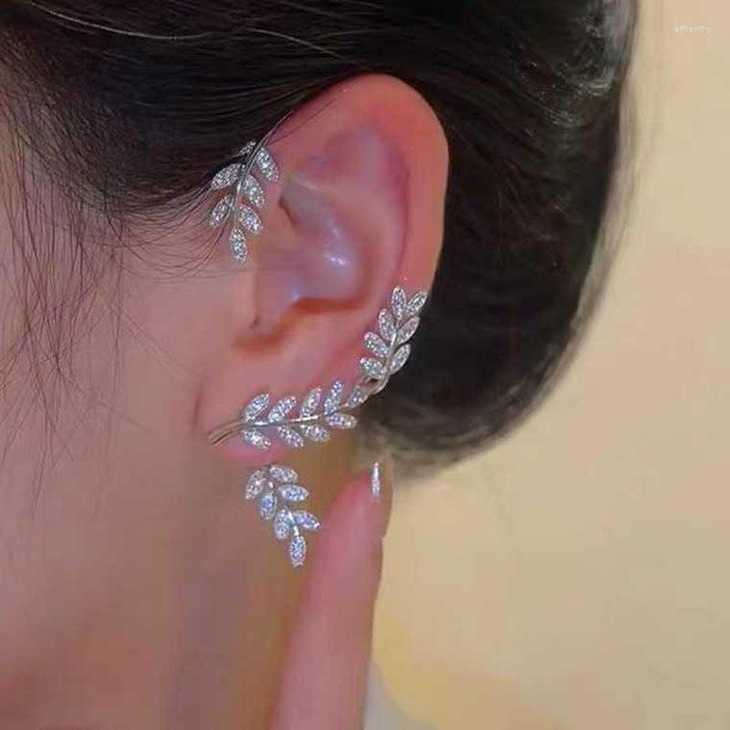 Backs Earrings Designed For Women Who Love Beauty Fashionable Leaf Ear Hang Super Flash Temperament No Hole Fashion Gift Party
Backs Earrings Designed For Women Who Love Beauty Fashionable Leaf Ear Hang Super Flash Temperament No Hole Fashion Gift Party