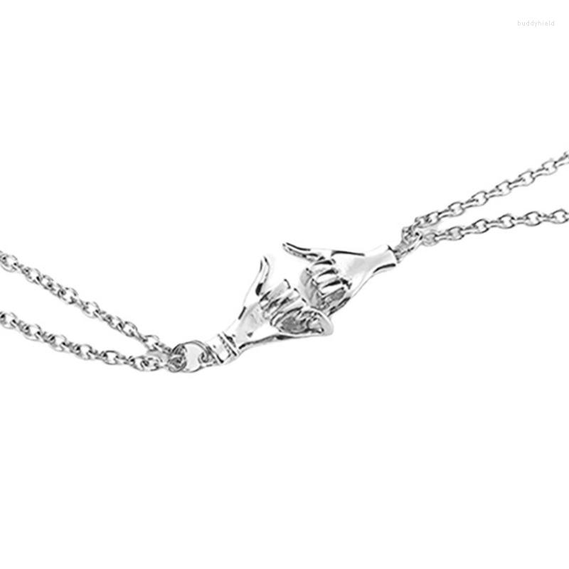 Chains 2x Holding Hands Couple Clavicle Chain Handshake Necklace Jewelry Gift For Girl
Chains 2x Holding Hands Couple Clavicle Chain Handshake Necklace Jewelry Gift For Girl