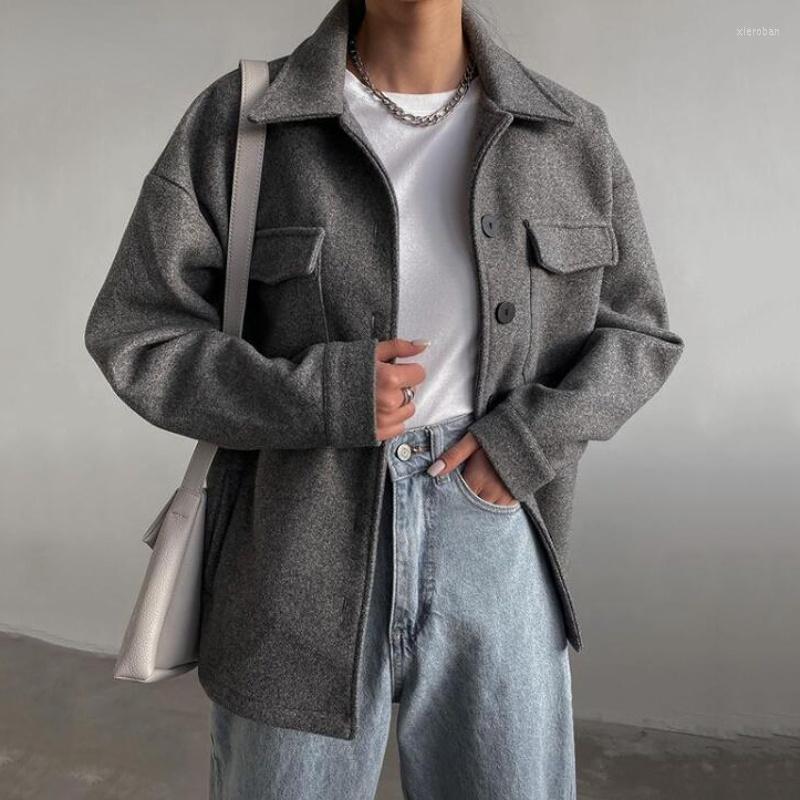 Women' Jackets Gray Shirt Jacket Women Harajuru Style Pockets Casual Coat Mujer 2023 Spring Single Breasted Warm Outwear
Women' Jackets Gray Shirt Jacket Women Harajuru Style Pockets Casual Coat Mujer 2023 Spring Single Breasted Warm Outwear