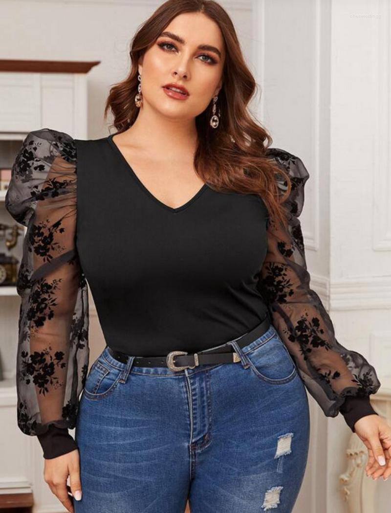Women's T Shirts Fashion Mesh T-shirt Elegant V-Neck Ruffled Patchwork Long Sleeve Black Sexy Women's Ladies Transparent See-through
Women's T Shirts Fashion Mesh T-shirt Elegant V-Neck Ruffled Patchwork Long Sleeve Black Sexy Women's Ladies Transparent See-through