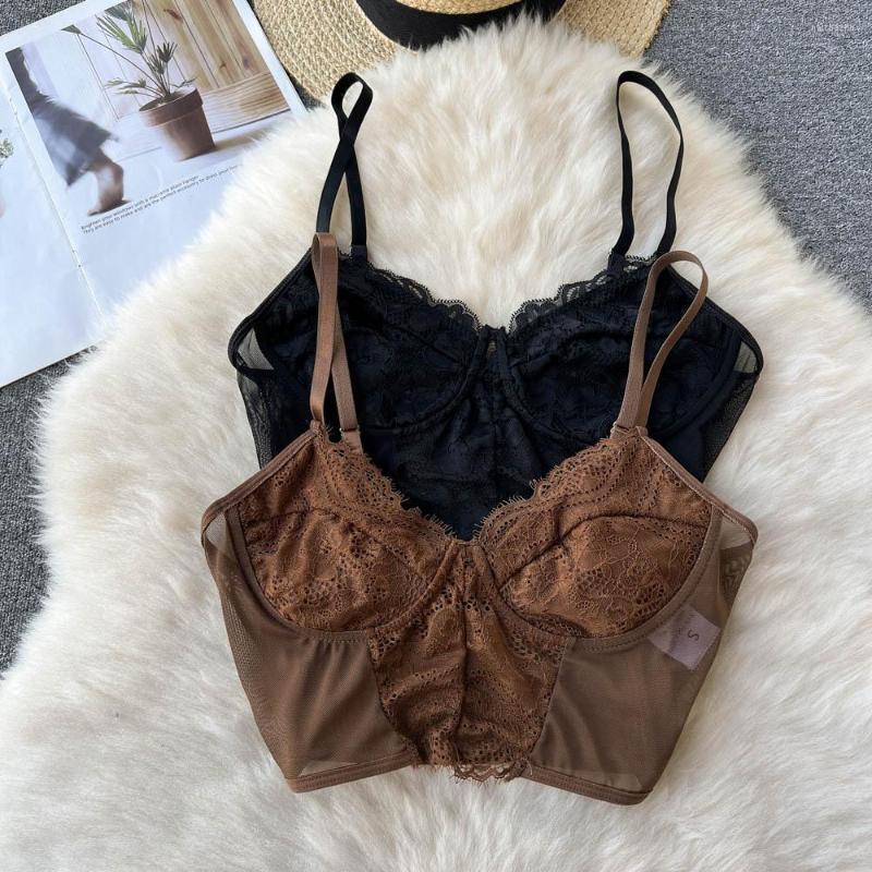 Women's Tanks American Retro Spaghetti Strap Woman Camisoles Sexy Lace Spliced Croset Femme Crop Tube Tops Chic Summer Inner Tank Camis, Black
Women's Tanks American Retro Spaghetti Strap Woman Camisoles Sexy Lace Spliced Croset Femme Crop Tube Tops Chic Summer Inner Tank Camis, Black
