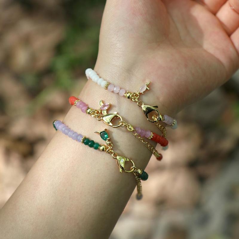 Strand Micro-Inlaid Dinosaur Animal Pendant Bracelets Jewelry Adjustable Copper Gold Plated Metal Beads Bracelet For Lady Girl Gift
Strand Micro-Inlaid Dinosaur Animal Pendant Bracelets Jewelry Adjustable Copper Gold Plated Metal Beads Bracelet For Lady Girl Gift