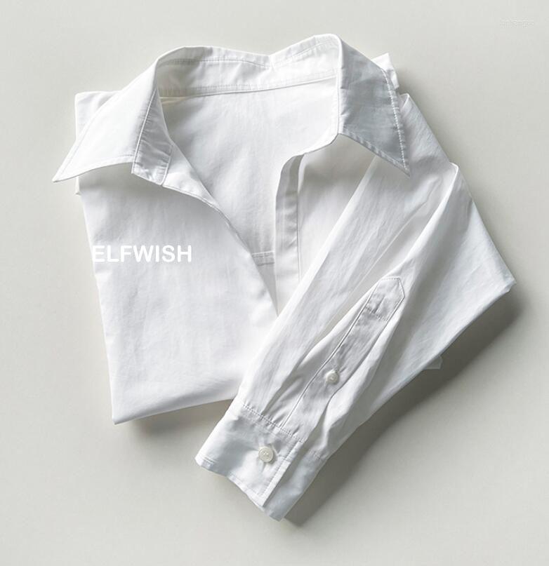 Women's Blouses 2023SS White Cotton Shirt Collar V-neck Long Sleeved Drop Shoulder Fashion Blouse Tops 
Women's Blouses 2023SS White Cotton Shirt Collar V-neck Long Sleeved Drop Shoulder Fashion Blouse Tops
