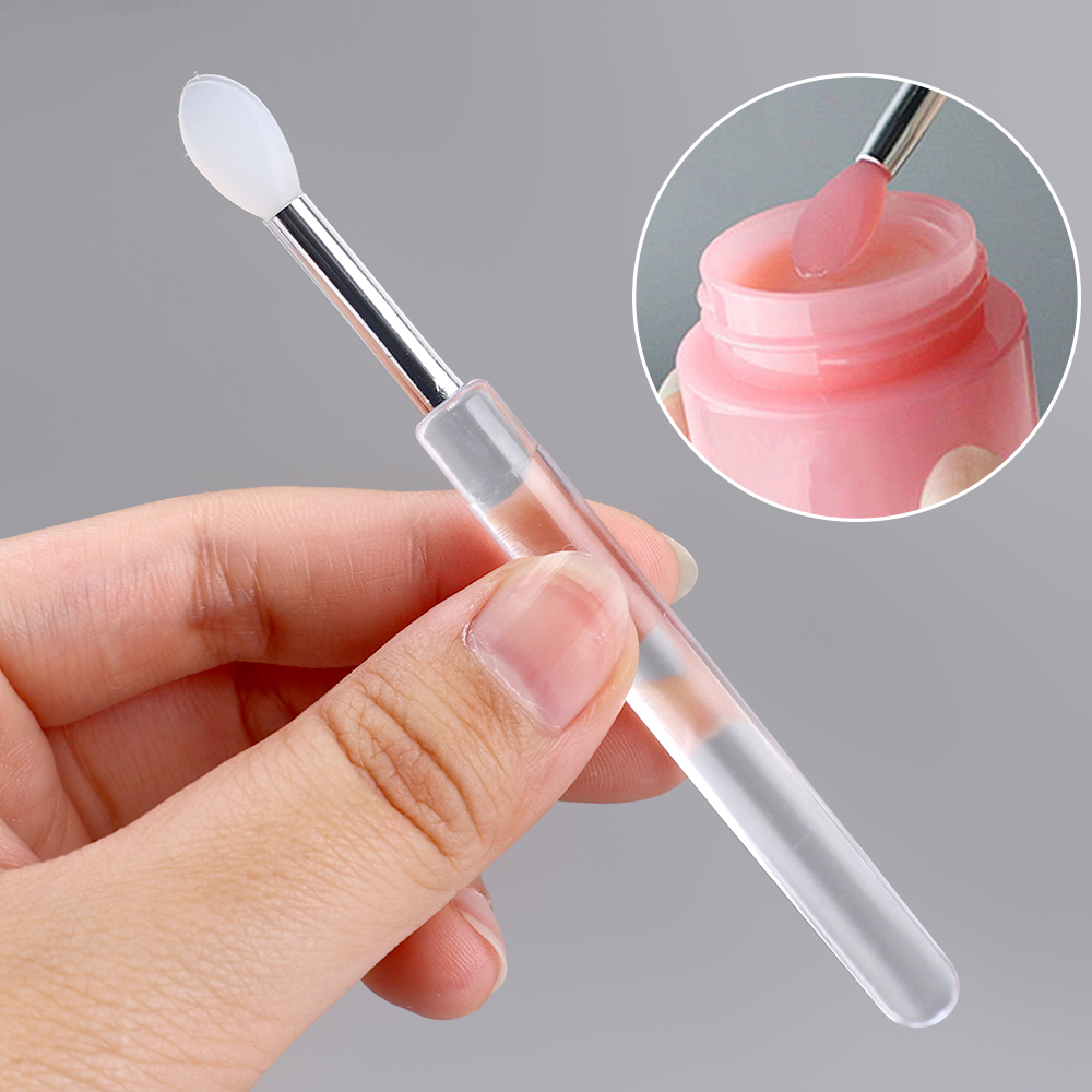 Women Beauty Makeup Tools Soft Silicone Lip Brush With Cover Multifunction Applicator Cosmetic Brush Make Up Brushes For Eye Shadow Lipstick Pincel De