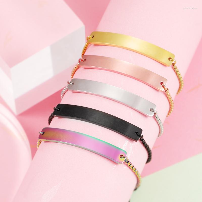 Charm Bracelets Stainless Steel Mirror Polished Curved Strip Blank Welding Box Chain For DIY Custom Logo Name Jewelry 10pcs/lot
Charm Bracelets Stainless Steel Mirror Polished Curved Strip Blank Welding Box Chain For DIY Custom Logo Name Jewelry 10pcs/lot