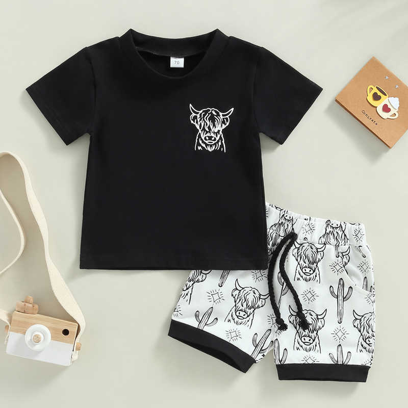 Clothing Sets Newborn Infant Baby Clothes Toddler Boys Set Short Sleeve Bull Head Print T-shirt with Cactus Print Shorts Summer Outfit P230315, Red
Clothing Sets Newborn Infant Baby Clothes Toddler Boys Set Short Sleeve Bull Head Print T-shirt with Cactus Print Shorts Summer Outfit P230315, Red
