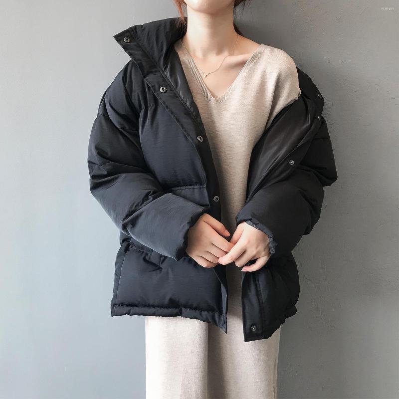 Women' Trench Coats Korean Parkas Women Fashion Solid Black Stand Collar Warm Down Cotton Jacket Female Casual Loose Outwear Cotton-padded, Beige
Women' Trench Coats Korean Parkas Women Fashion Solid Black Stand Collar Warm Down Cotton Jacket Female Casual Loose Outwear Cotton-padded, Beige