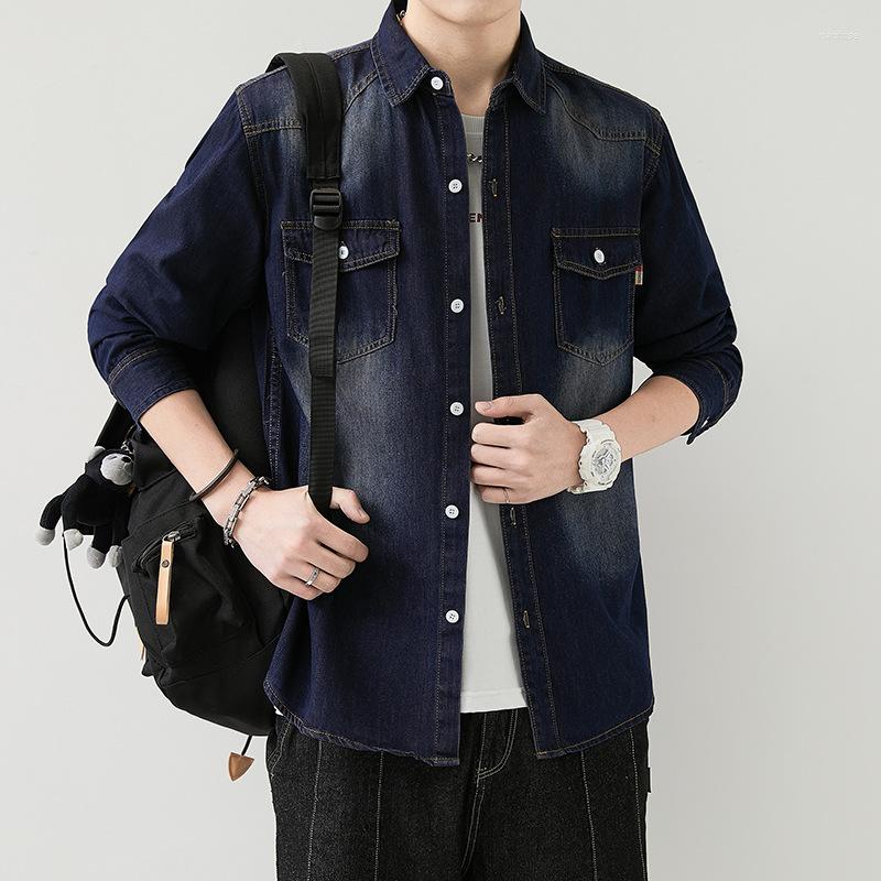 Men's Casual Shirts Japanese Retro Denim Shirt 2023 Spring And Autumn Men Pure Cotton All-Match Jacket Male Trendy Fashion Jean Top, 9913-dark blue
Men's Casual Shirts Japanese Retro Denim Shirt 2023 Spring And Autumn Men Pure Cotton All-Match Jacket Male Trendy Fashion Jean Top, 9913-dark blue