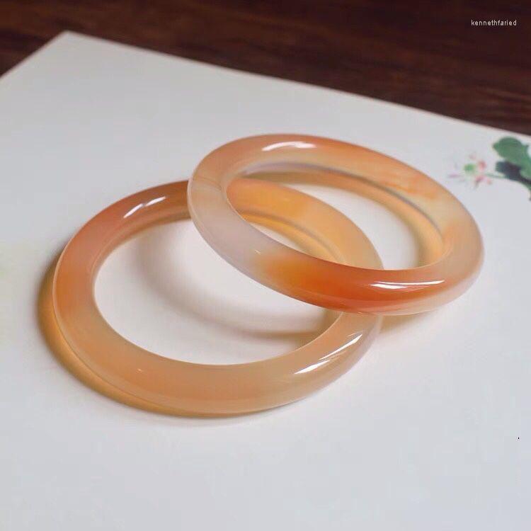 Bangle Honey Color Chalcedony Plump Round Bracelet Orange Juice Agate Female Jade Gift
Bangle Honey Color Chalcedony Plump Round Bracelet Orange Juice Agate Female Jade Gift