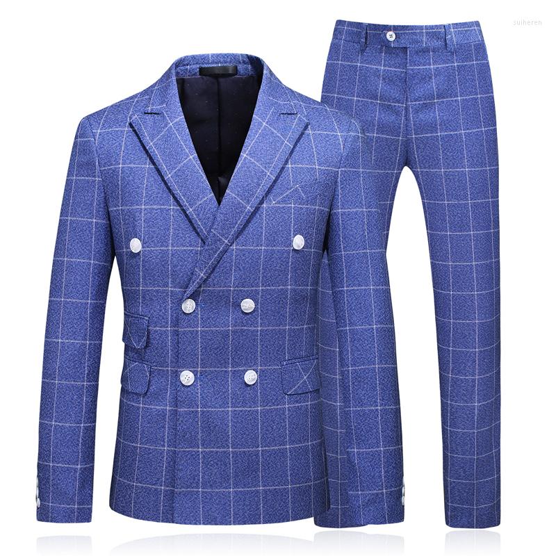 Men's Suits Brand Spring And Autumn Double Breasted Handsome Luxury Men's Business Casual Jacket Vest Trousers Gorgeous Three-piece Set, Blue
Men's Suits Brand Spring And Autumn Double Breasted Handsome Luxury Men's Business Casual Jacket Vest Trousers Gorgeous Three-piece Set, Blue