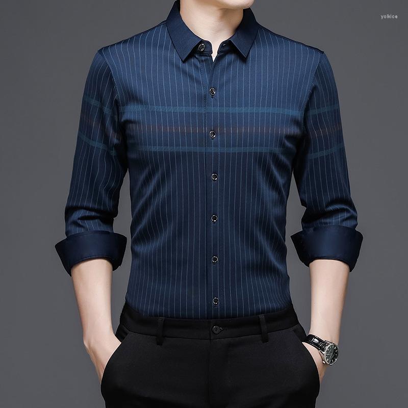Men's Casual Shirts 2023 Spring Long Sleeve Men's Business Tops Korean Slim Striped Shirt Male Anti-wrinkle Non-iron Brand Clothes, Black
Men's Casual Shirts 2023 Spring Long Sleeve Men's Business Tops Korean Slim Striped Shirt Male Anti-wrinkle Non-iron Brand Clothes, Black