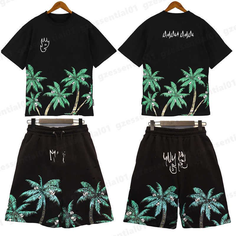 Palms Print T Shirt And Shorts Tracksuits Two-piece Sets Summer Fashion Beach Vacation Tees Skull Pattern Letter Logo Loose Short-sleeved Designer Shirt
Palms Print T Shirt And Shorts Tracksuits Two-piece Sets Summer Fashion Beach Vacation Tees Skull Pattern Letter Logo Loose Short-sleeved Designer Shirt