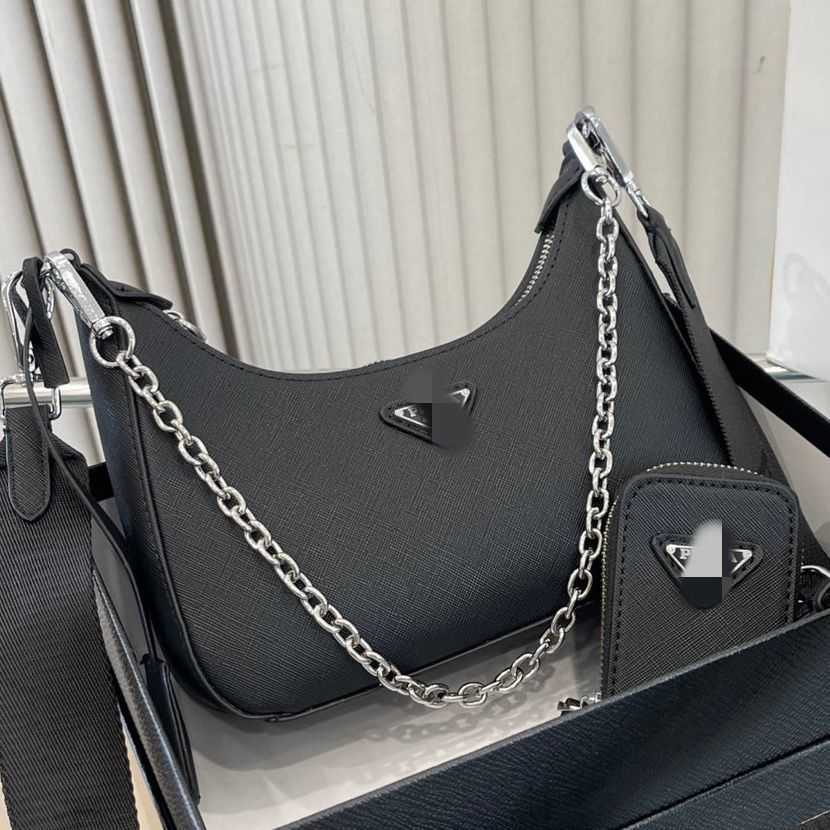 designer bags prad Bag Female Three in One Underarm Crescent Versatile Chain Shoulder Oblique Straddle Handbag, Hei yin
designer bags prad Bag Female Three in One Underarm Crescent Versatile Chain Shoulder Oblique Straddle Handbag, Hei yin
