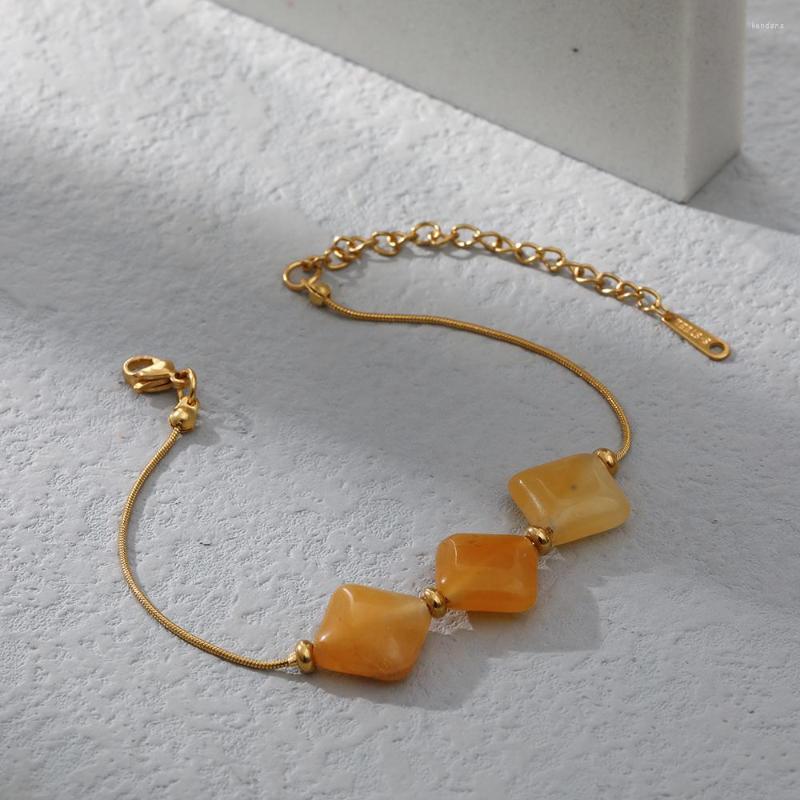 Necklace Earrings Set Lost Lady Natural Stone Gold Texture Stainless Steel Bracelet For Women Fashion Ladies 18K Fade Free Wrist Accessory, Picture shown
Necklace Earrings Set Lost Lady Natural Stone Gold Texture Stainless Steel Bracelet For Women Fashion Ladies 18K Fade Free Wrist Accessory, Picture shown