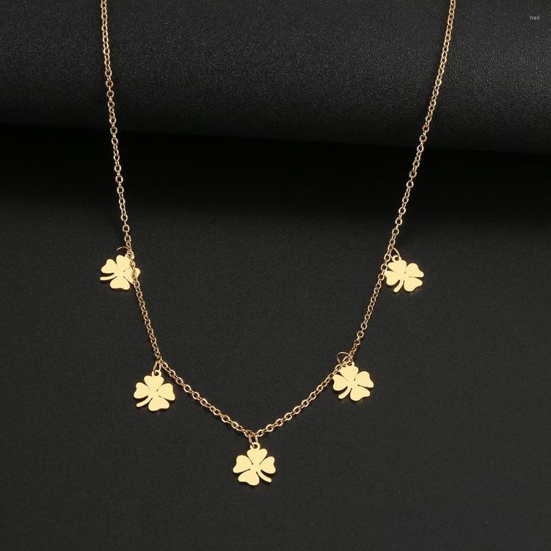 Pendant Necklaces Stainless Steel Clover Gold Silver Color Multi-accessory Simple Chain Necklace For Women Jewelry Friend Gifts
Pendant Necklaces Stainless Steel Clover Gold Silver Color Multi-accessory Simple Chain Necklace For Women Jewelry Friend Gifts