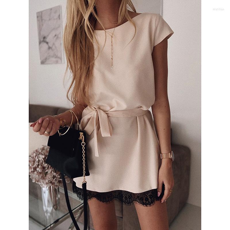 Casual Dresses Women Dress Short Sleeve Straight Lace Mini Party Summer Elegant Robe Femme Womens Clothing 2023, Black
Casual Dresses Women Dress Short Sleeve Straight Lace Mini Party Summer Elegant Robe Femme Womens Clothing 2023, Black