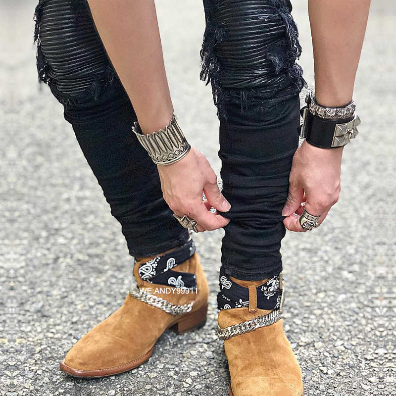 Jeans Mens Am1r1 Trousers Pants Mirri Ripped Fashion Designer Brand New Men's White Embroidery Patch Elastic Slim Denim Hip Hop High 7KOY, Black13
Jeans Mens Am1r1 Trousers Pants Mirri Ripped Fashion Designer Brand New Men's White Embroidery Patch Elastic Slim Denim Hip Hop High 7KOY, Black13