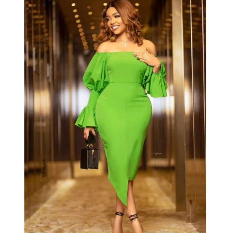 Sexy 2023 Off Shoulder Tea Length Cocktail Dresses Vintage Long Sleeve Mermaid Party Formal Gowns, Light sky blue
Sexy 2023 Off Shoulder Tea Length Cocktail Dresses Vintage Long Sleeve Mermaid Party Formal Gowns, Light sky blue