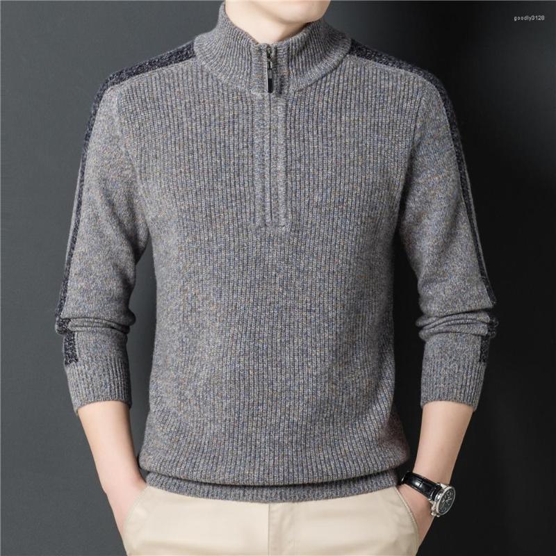 Men' Sweaters Turtleneck Brand Zipper Sweater Men Clothing Autumn Winter Arrival Pure Merino Wool Thick Warm Pullover Z3028, Khaki
Men' Sweaters Turtleneck Brand Zipper Sweater Men Clothing Autumn Winter Arrival Pure Merino Wool Thick Warm Pullover Z3028, Khaki