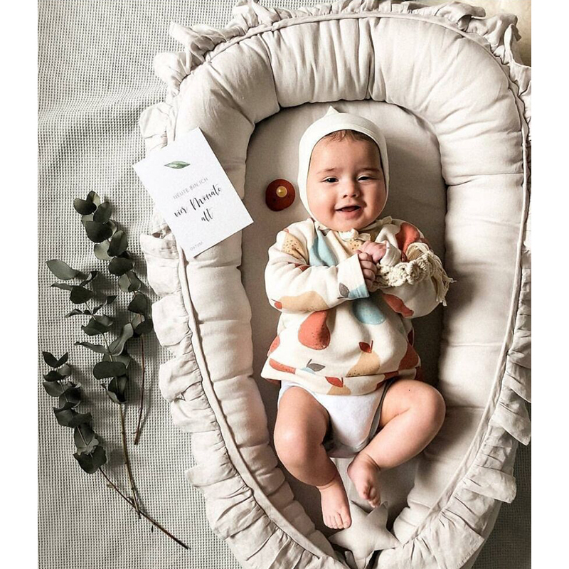 Bedding Sets Removable Sleeping Nest for Baby Bed Crib with Pillow Travel Playpen Cot Infant Toddler Infant Cradle Mattress 230317