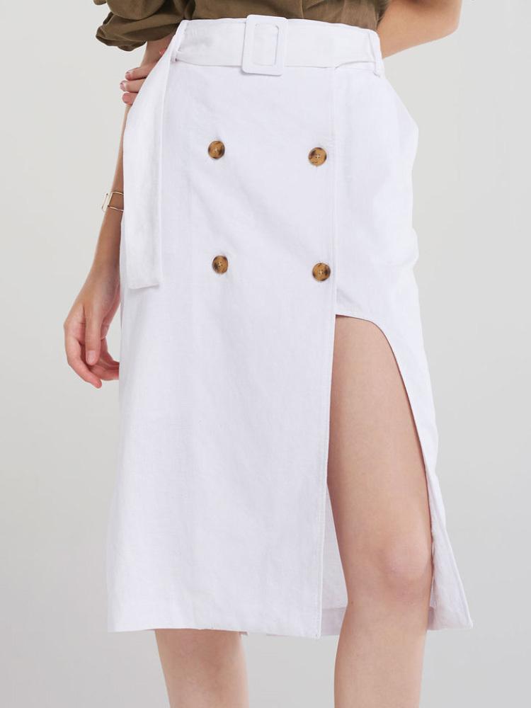 Skirts Msfancy Cotton Midi Skirt Women High Waist Button Wrap Jupe Wide Leg Slit Mujer 2023 Elegant White FaldasSkirts
Skirts Msfancy Cotton Midi Skirt Women High Waist Button Wrap Jupe Wide Leg Slit Mujer 2023 Elegant White FaldasSkirts