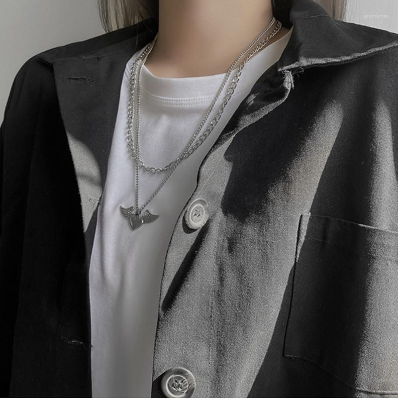 Chains Titanium Steel Jewelry Personality Hip-hop Multi-layer Necklace Men And Women Simple Fashion Pendant Double-layer Pin
Chains Titanium Steel Jewelry Personality Hip-hop Multi-layer Necklace Men And Women Simple Fashion Pendant Double-layer Pin