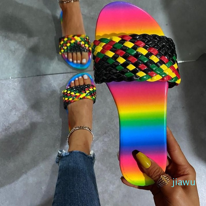 Slippers Summer Women Rainbow 2023 Women's Casual Beach Shoes Woman Fashion Open Toe Flats Female Outdoor Slides Lady Sandalias, Red
Slippers Summer Women Rainbow 2023 Women's Casual Beach Shoes Woman Fashion Open Toe Flats Female Outdoor Slides Lady Sandalias, Red