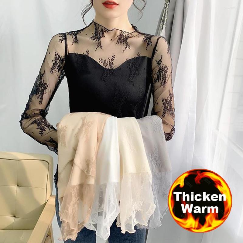 Women's T Shirts Transparent Korean Loose Women Lace Blouse Thicken Warm 4 Colors Female Bottoming Blouses S-2XL Er Tops Kawaii Shirt, 272 white
Women's T Shirts Transparent Korean Loose Women Lace Blouse Thicken Warm 4 Colors Female Bottoming Blouses S-2XL Er Tops Kawaii Shirt, 272 white