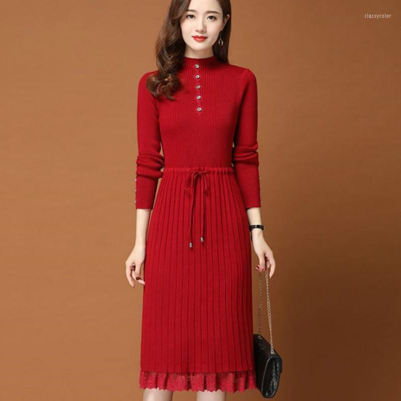 Casual Dresses Women Autumn Winter Dress Elegant Midi O-Neck Long Sleeve Simple Knitted A-line, Beige
Casual Dresses Women Autumn Winter Dress Elegant Midi O-Neck Long Sleeve Simple Knitted A-line, Beige