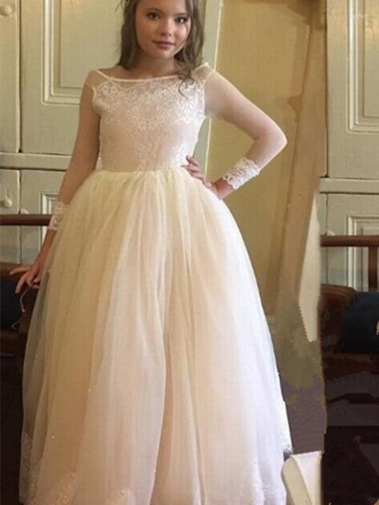 Girl Dresses Lace Flower Girls Pale Jewel Neck Kids Party Gowns Formal Wear Full Length, All ivory
Girl Dresses Lace Flower Girls Pale Jewel Neck Kids Party Gowns Formal Wear Full Length, All ivory
