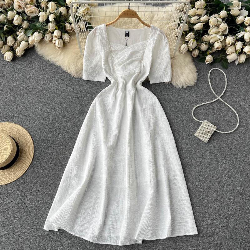 Party Dresses Summer Beach Dress 2023 White Short Sleeve Casual And Elegant Square-neck Office Women' Wear
Party Dresses Summer Beach Dress 2023 White Short Sleeve Casual And Elegant Square-neck Office Women' Wear