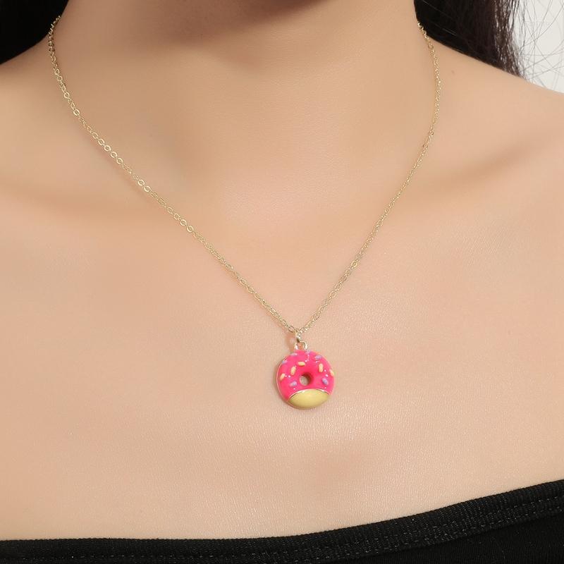 Pendant Necklaces 2023 Trends Cute Donut Charms Necklace Multicolor Pendants For Women Jewelry Flat Back Personality Cabochon Gift 
Pendant Necklaces 2023 Trends Cute Donut Charms Necklace Multicolor Pendants For Women Jewelry Flat Back Personality Cabochon Gift