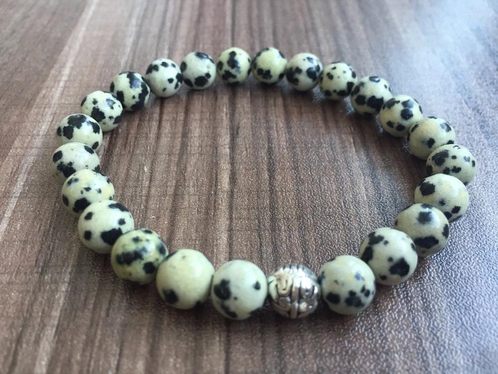 Strand 8MM Nature Stone DalmatianJasper Bracelet Silvers Beads Accessories Bracelets Yoga Prayer Mala Round Bead
Strand 8MM Nature Stone DalmatianJasper Bracelet Silvers Beads Accessories Bracelets Yoga Prayer Mala Round Bead