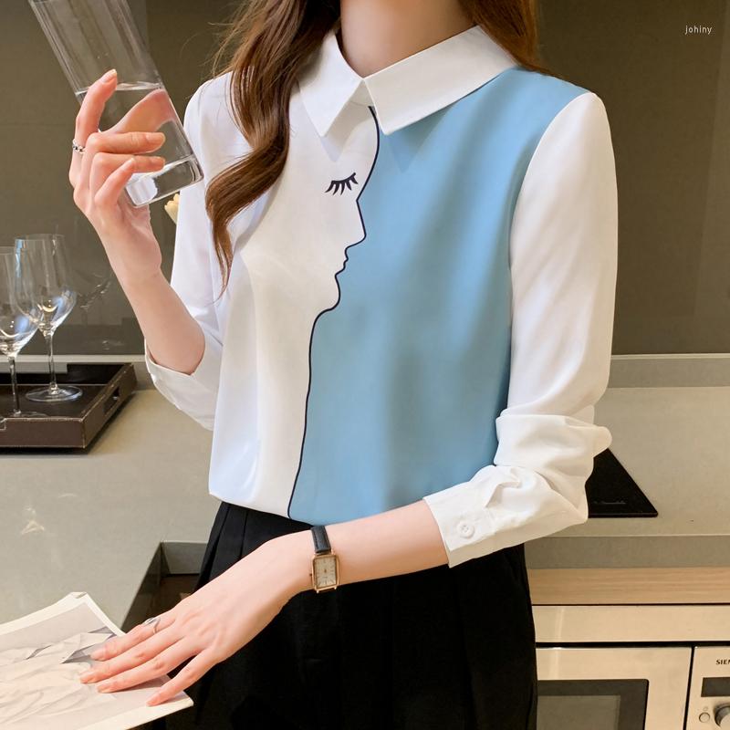 Women' Blouses Women Chiffon 2023 Fashion Long Sleeve Turndown Collar Ladies Office Shirt Blouse Casual Tops Blusas Femininas, White
Women' Blouses Women Chiffon 2023 Fashion Long Sleeve Turndown Collar Ladies Office Shirt Blouse Casual Tops Blusas Femininas, White