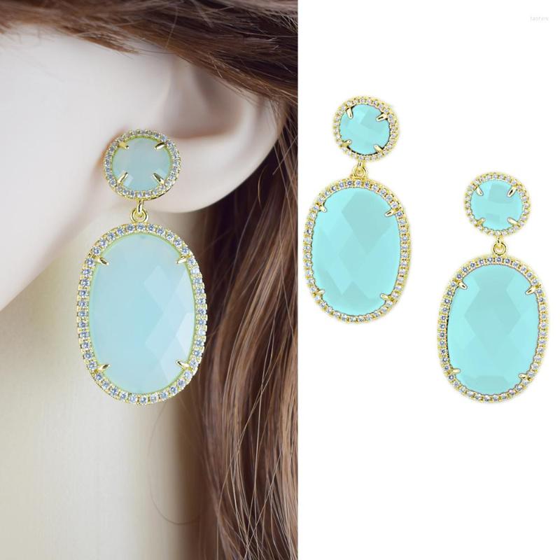 Dangle Earrings Trendy Oval Cubic Zircon Crystal For Women Vintage Gold Color Wedding Party Jewelry Brinco Feminino Gift
Dangle Earrings Trendy Oval Cubic Zircon Crystal For Women Vintage Gold Color Wedding Party Jewelry Brinco Feminino Gift