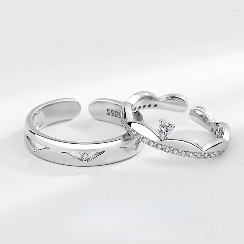 Cluster Rings 925 Sterling Silver Princess And Knight Love Ring Resizable Lovers' Couple Boyfrid Girlfriend Gift High Quality
Cluster Rings 925 Sterling Silver Princess And Knight Love Ring Resizable Lovers' Couple Boyfrid Girlfriend Gift High Quality