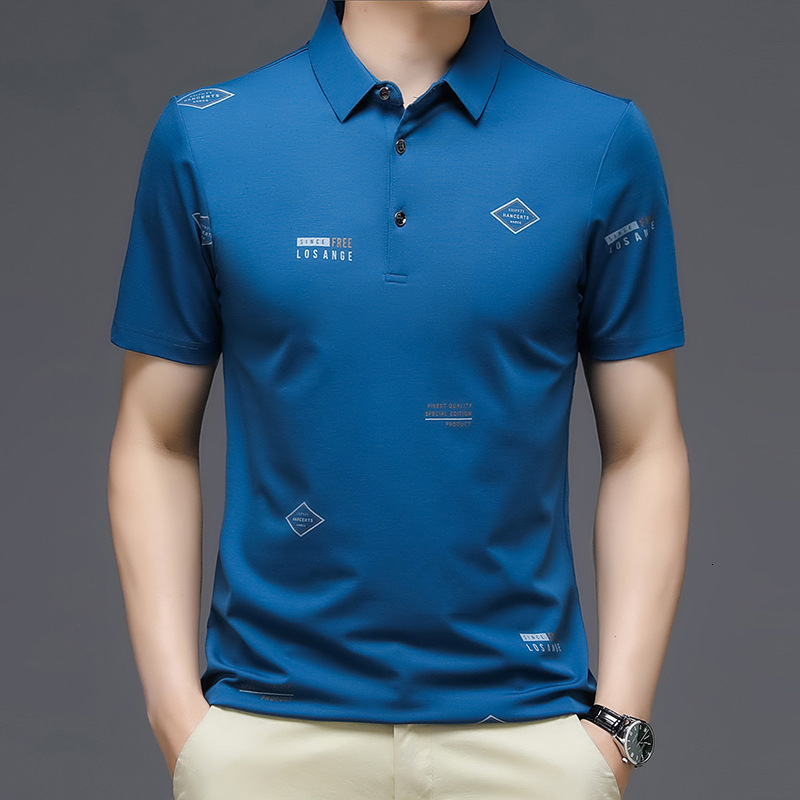 Men's Polos Summer Lapel Ice Silk T-shirt Men's Short-sleeved Loose Thin Section Business Casual POLO Shirt 230317, Black
Men's Polos Summer Lapel Ice Silk T-shirt Men's Short-sleeved Loose Thin Section Business Casual POLO Shirt 230317, Black